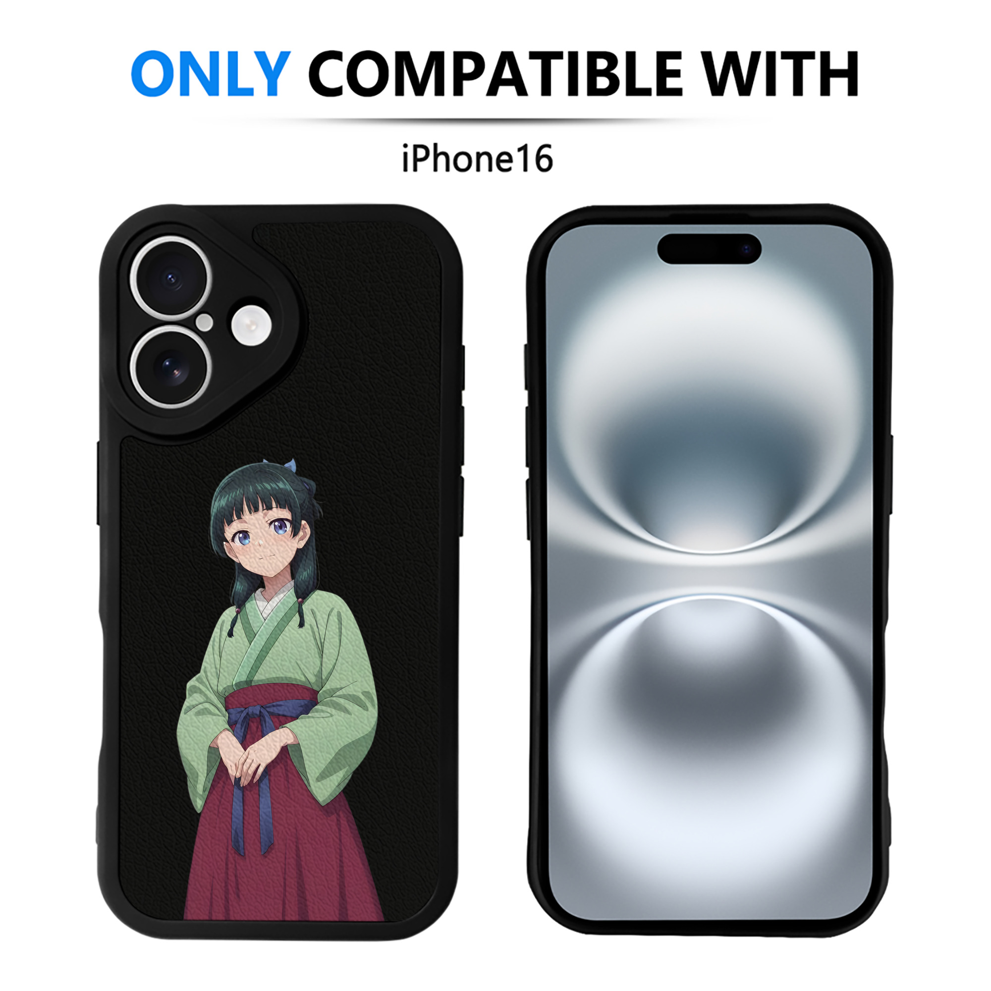 （画像用） 薬屋のひとりごと The Apothecary Diaries 【iPhone 16シリーズ対応】シリコンスマホケース（レザー調） 材質：シリコン